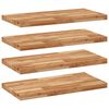 vidaXL Floating Shelves 4 pcs 39.4x15.7x1.6" Oil Finished Solid Wood Acacia