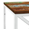 vidaXL Coffee Table Silver, Varied Wood Tones