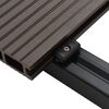 vidaXL WPC Hollow Decking Boards with Accessories 49.2 '&sup2; 13.1 ' Dark Brown (6x45005)