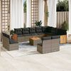 vidaXL Garden Sofa Set Grey