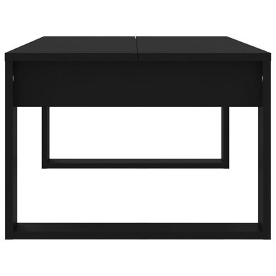 vidaXL Coffee Table Black 40.2"x19.7"x13.8" Engineered Wood