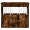 vidaXL Dog Crate Furniture Smoked oak Engineered wood, Steel