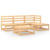 vidaXL Garden Lounge Set Natural Wood Solid Pine Wood Large Modular