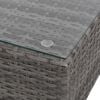 vidaXL Rattan Sofa Set Grey PE rattan Large Weather-resistant materials