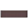 vidaXL Garden Raised Bed Brown Powder-coated steel 102.4 x 15.7 x 26.8 in