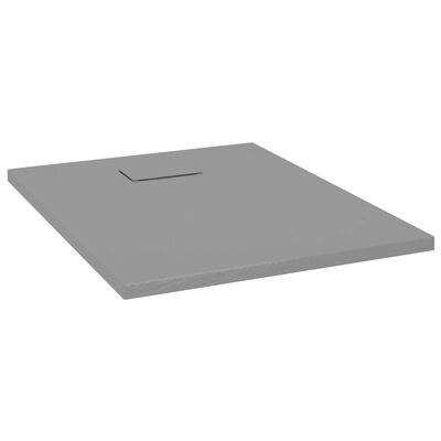 vidaXL Shower Base Tray SMC Gray 35.4"x27.6"