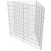 vidaXL Gabion Raised Bed Silver Galvanized Steel Medium