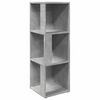 vidaXL Corner Cabinet Concrete Gray Engineered wood Compact Minimalist