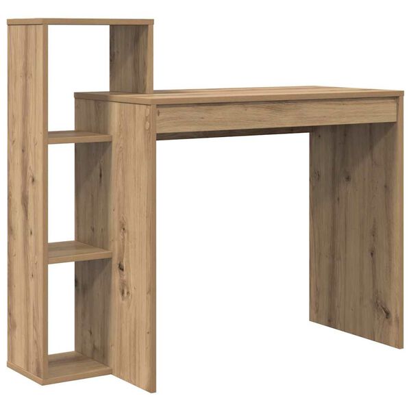 vidaXL Desk Artisan Oak 39.37 x 15.75 x 35.43 in Engineered Wood