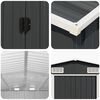 vidaXL Garden Shed Anthracite Galvanized steel Standard Durable