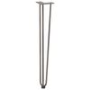 vidaXL Hairpin Table Leg Natural Steel Solid Powder-Coated Steel Large