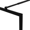 vidaXL Walk-in Shower Wall with Tempered Glass Black 35.4"x76.8"