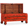 vidaXL Storage Chest Red Solid mango wood Large Storage Chest