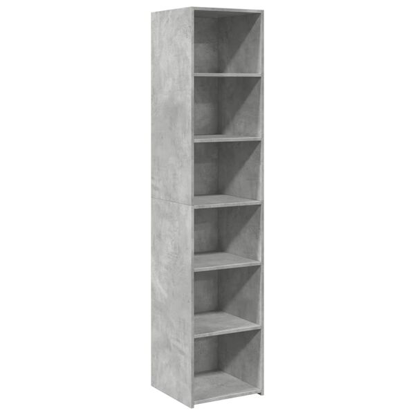 vidaXL Highboard Concrete Grey Engineered Wood Tall Highboard