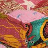 vidaXL Pouffe Multicolor Cotton with polyester and foam filling Compact