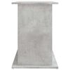 vidaXL Aquarium Stand Concrete Gray Engineered Wood Large Storage