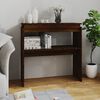 vidaXL Console Table Brown Oak Engineered Wood Medium Console Table