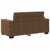 vidaXL Sofa 2 pcs Brown Fabric
