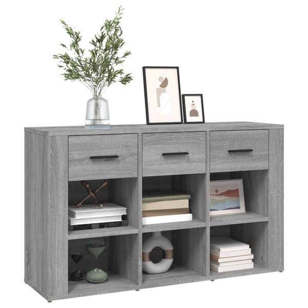 vidaXL Sideboard Grey sonoma Engineered wood Medium Sideboard