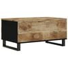 vidaXL Coffee Table Natural wood and black