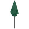 vidaXL Beach Parasol Green Polyester 70.9 x 47.2 in Tiltable
