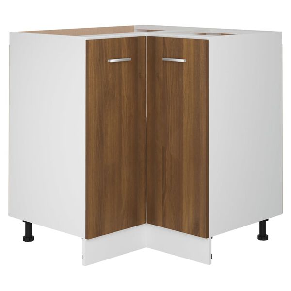 vidaXL Kitchen Cabinet Brown Oak Engineered Wood Standard