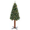 vidaXL Christmas Tree Green PVC 70.9 in tall Christmas Tree