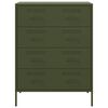 vidaXL Sideboard Olive Green Steel Medium Sideboard Rectangular
