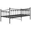 vidaXL Sofa Bed Frame Black Powder-coated metal 78.7 x 35.4 in