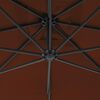 vidaXL Cantilever Garden Parasol Terracotta Polyester, Steel