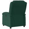 vidaXL Massage Recliner Chair Dark Green Velvet, Metal, Plywood Medium
