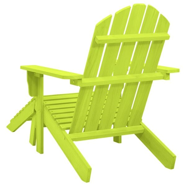 vidaXL Garden Chair Green Solid fir wood Detachable Garden Chair Other