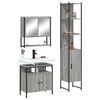 vidaXL Bathroom Furniture Set Grey Sonoma Engineered Wood Three Piece Set