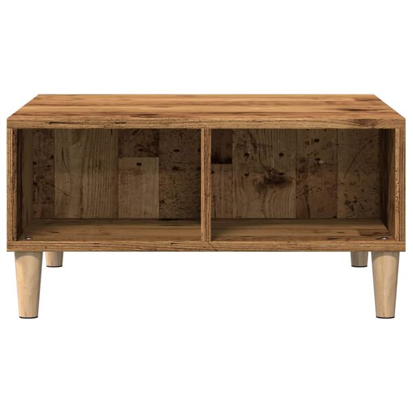 vidaXL Coffee Table Old Wood Engineered wood Small Coffee Table Square