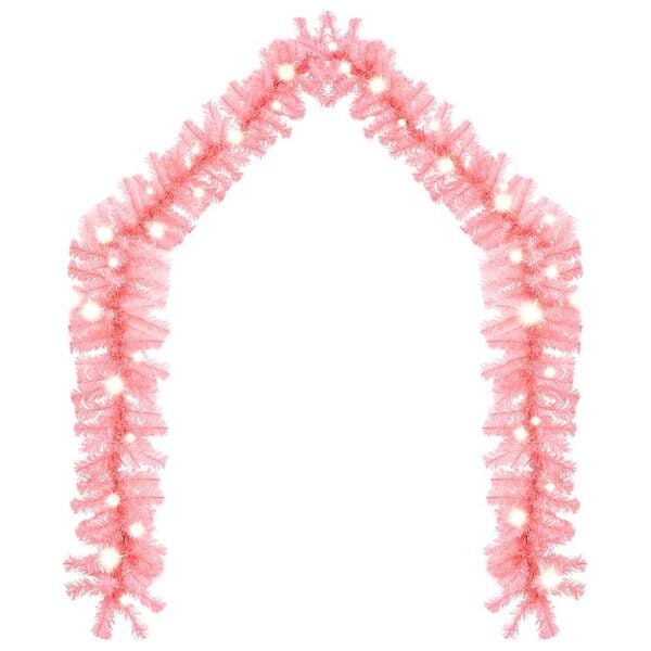 vidaXL Garland Pink PVC 32.8 ft long Decorative Inlays