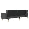 vidaXL Sofa Bed Dark Grey Fabric (100% polyester), Wood, Foam 2-Seater