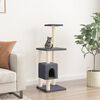 vidaXL Cat Tree Dark grey Engineered wood, plush, sisal 40.9 in Cat Tree