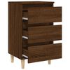 vidaXL Bed Cabinet Brown Oak Engineered Wood Medium Bed Cabinet