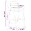 vidaXL Stackable Bar Stools 2 pcs Aluminum