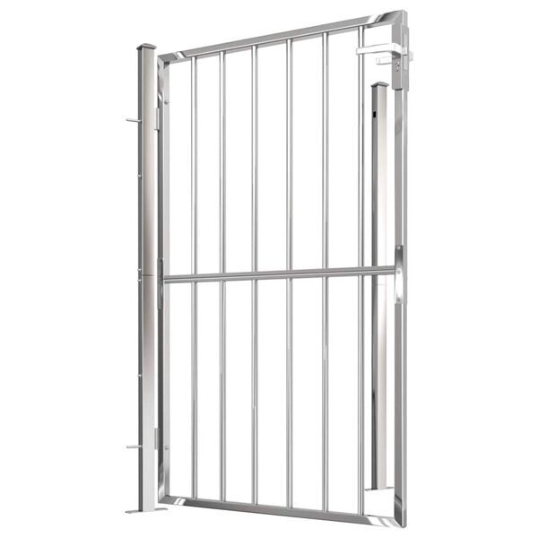 vidaXL Garden Gate 39.4" x 57.1" Stainless Steel