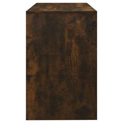 vidaXL Desk Smoked Oak 39.8"x19.7"x30.1" Engineered Wood