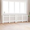 vidaXL Radiator Covers 2 pcs White 59.8"x7.5"x32.1" MDF