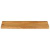 vidaXL Table Top Oak Solid mango wood with an oak finish 31.5x7.9x1.0 in