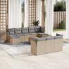 vidaXL Garden Sofa Set Mix Beige, Light Grey