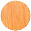 vidaXL Table Top Round Wax Brown Ø11.8x1.0" Solid Wood Pine