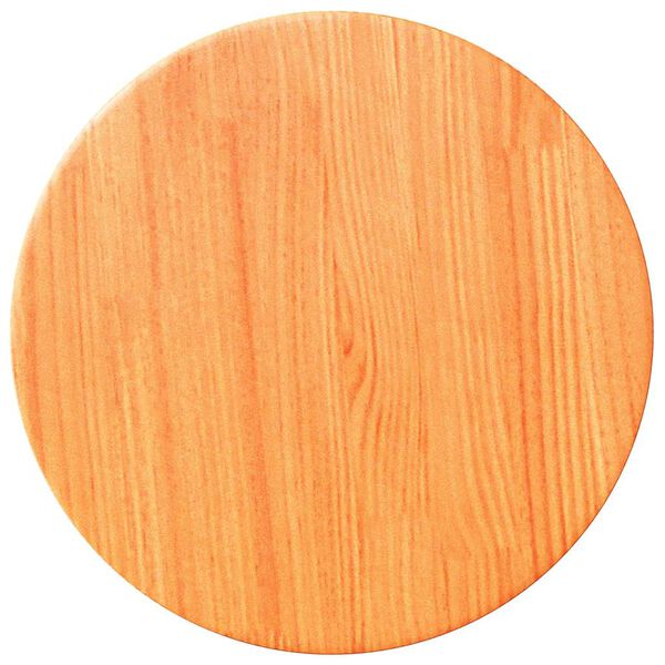 vidaXL Table Top Round Wax Brown Ø11.8x1.0" Solid Wood Pine