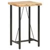 vidaXL Bar Table Brown Rough Mango Wood Durable Bar Table Rectangular