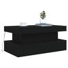 vidaXL Coffee Table Black Oak Engineered Wood Medium Coffee Table