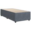 vidaXL Bed Frame Dark Grey Polyester Velvet, Plywood, Engineered Wood Twin