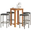 vidaXL Garden Bar Set Grey, Anthracite